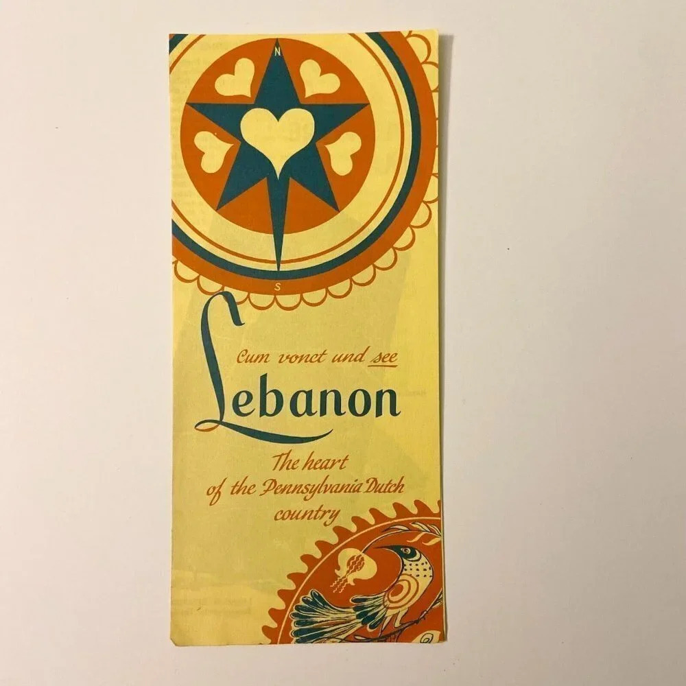 Vintage Lebanon Pennsylvania Travel Brochure Souvenir